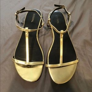 Merona Women’s Gold Sandals - Size 10